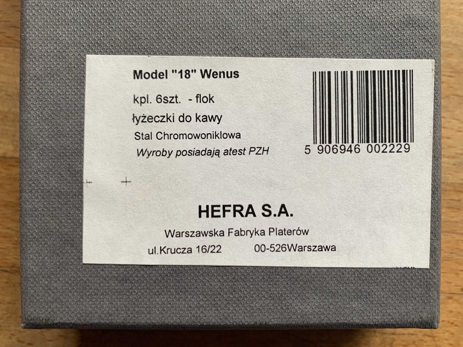 Łyżeczki do kawy Hefra Wenus
