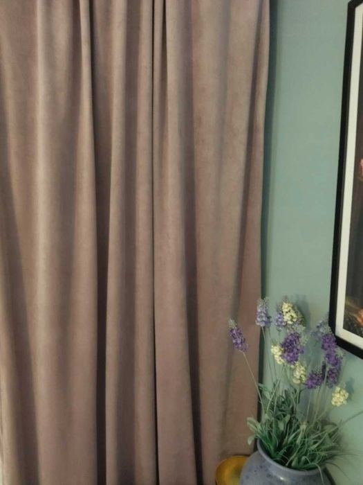 Zasłony 2 sztuki 140x250 cm taśma welur welurowe 2 sztuki