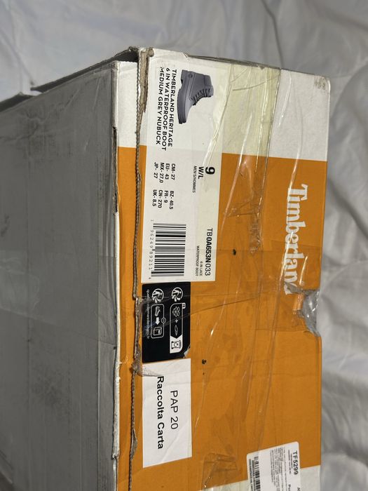 Черевики Timberland 6 in waterproof boot grey / ботинки