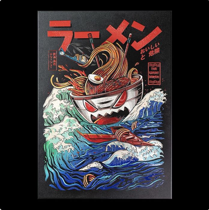Displate Limited Edition - The Great Ramen Wave