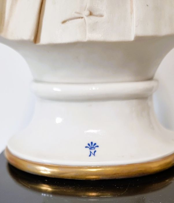 CAPODIMONTE®- popiersie Papieża Jana Pawła II - R.GUIDOLIN Vintage