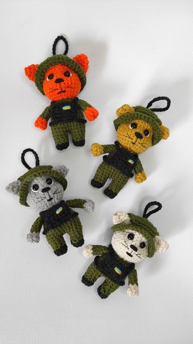 Військовий котик ЗСУ, брелок, оберіг, сувенір