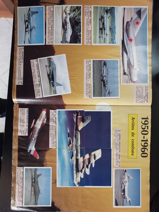 Caderneta Aviões Panini (Década de 90) - Completa