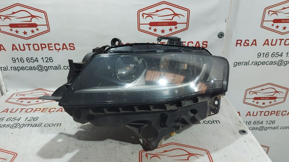 Ótica Farol Frente Frontal Esquerdo Audi A4 B8 Pré Facelifit