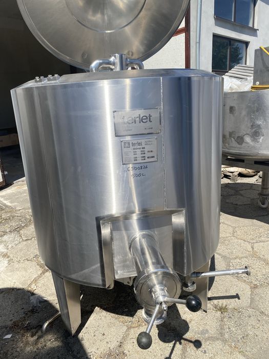 Zbiornik terlet dwuplaszczowy ocieplony 500 l mieszadlo ramowe