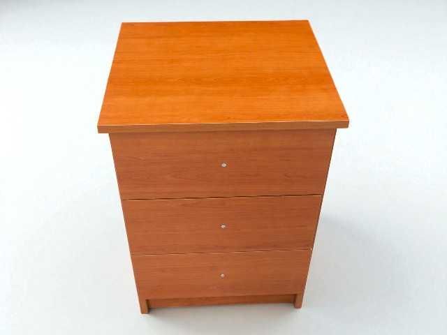 Mesa de Cabeceira com 3 Gavetas – Cerejeira