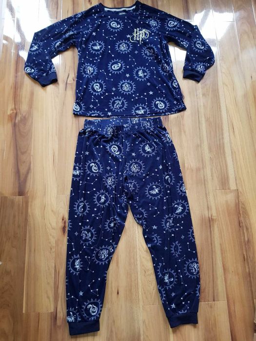 Piżama Harry Potter Wizarding World granatowa welurowa   M 40-42