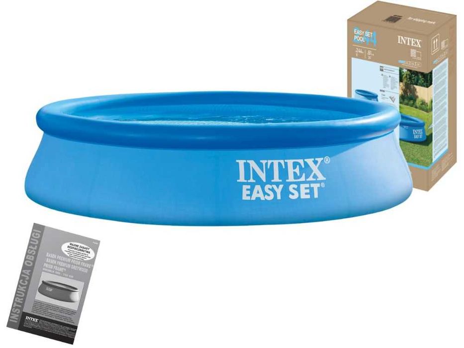 Сімейний надувний басейн Intex 28106 Easy Set 244 х 61 см Об'єм 1942 літ