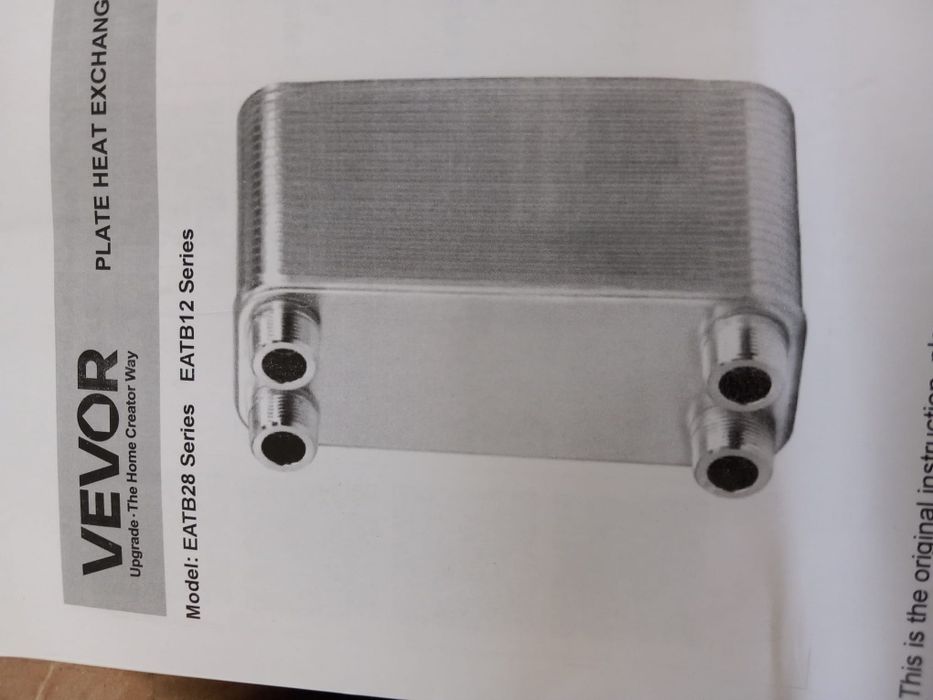 trocador de calor de placas VEVOR (modelo EATB28-30)