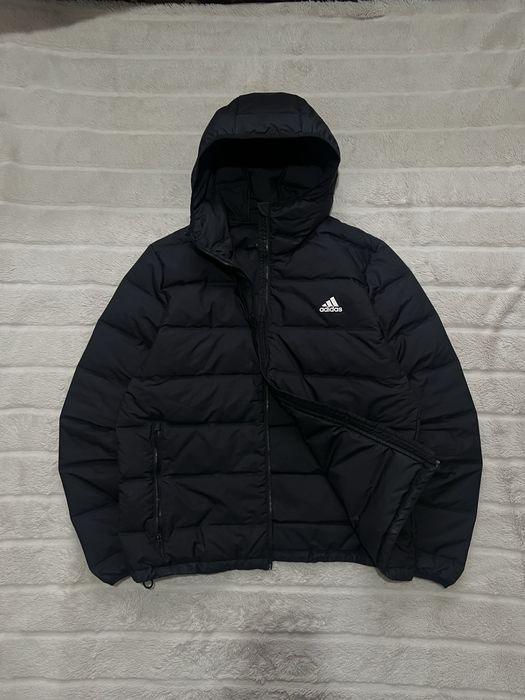 ADIDAS (L) Helionic Puffer Jacket мужской пуховик оригинал черный зима