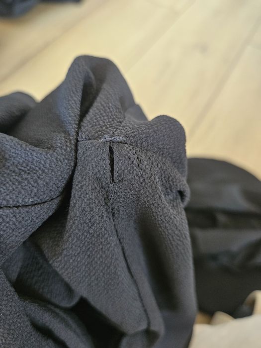 Szlafrok czarny sznurek xl podomka  narzutka