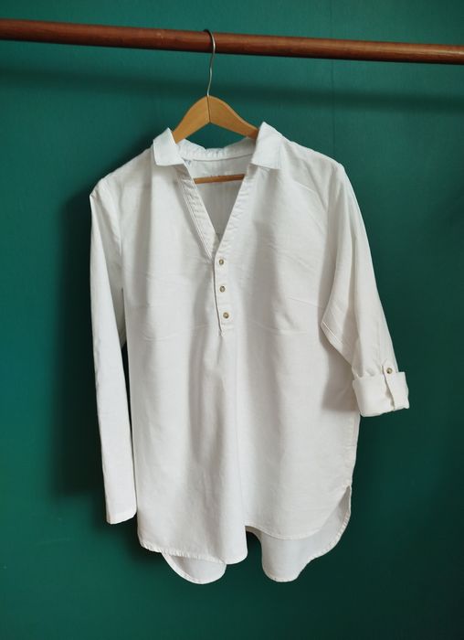 Męska luźna biała tunika/koszula  Bonprix Nowa