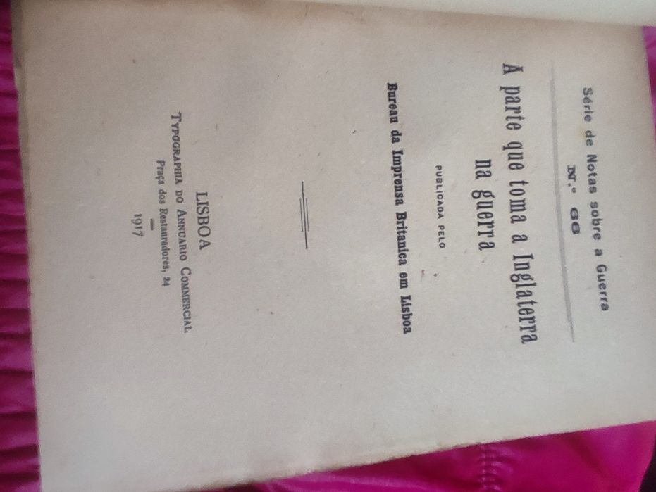 Livro “Série de Notas sobre a Guerra” (1917) – do nº 61 ao nº 98 (comp