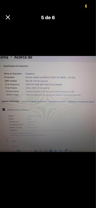 Portatil lenovo i5core