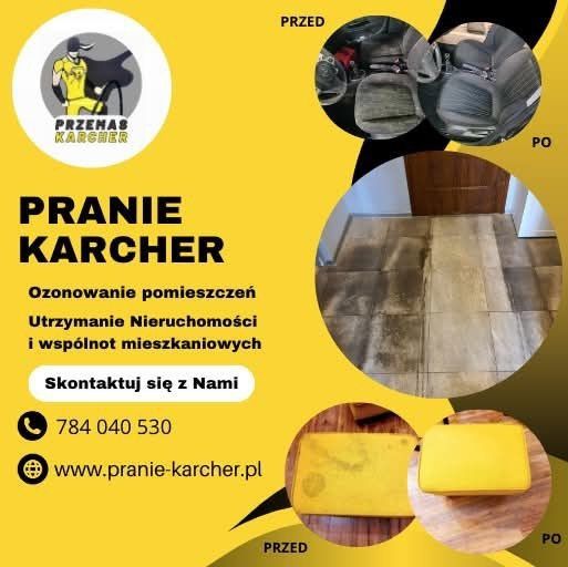 Karcher-Pranie Tapicerek -wykładzin Dywanów - Ozonowanie Pomieszczeń