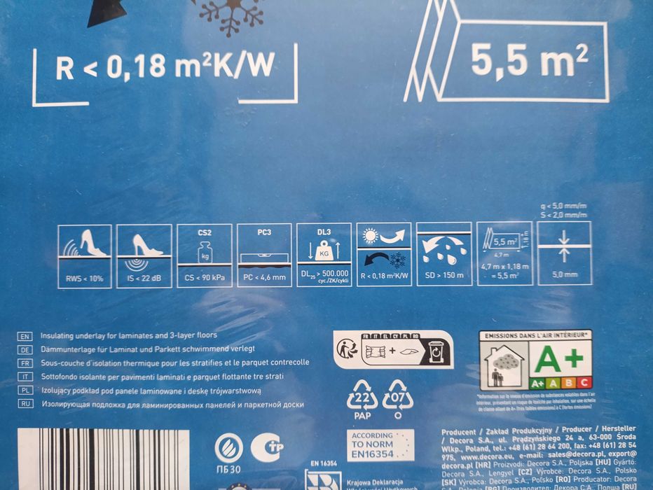 Podkład pod panele laminowane Secura Max