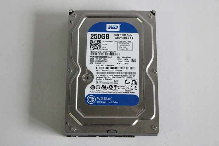 Dysk Twardy HDD 250GB 3,5" SATA z gwarancja sprawny niska cena kielce