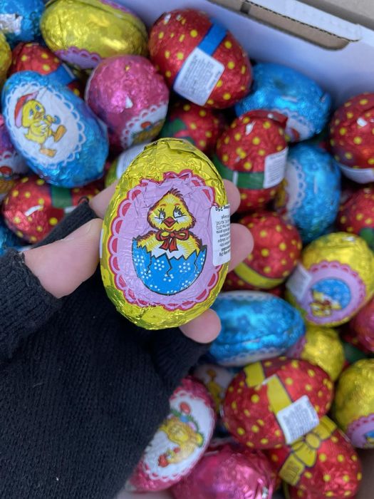 Пасхальне яйце Ніколь 25г / шоколадне пасхальне яєчко Nikol