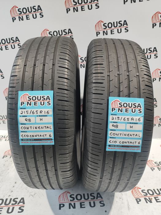 2 pneus semi novos 215-65R16 Continental - Oferta dos Portes