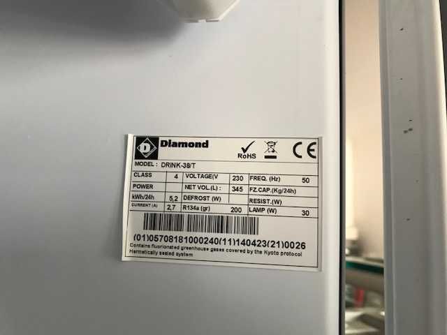 Armário vitrina refrigeração ventilada bebidas 380L =NOVO=