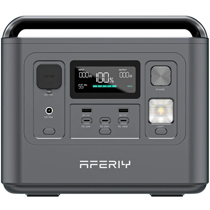 Портативна станція 800Вт AFERIY AF-P010, LiFePO4, ДБЖ/UPS MPPT 11.5-50В-8А, out220v USB-A,3xType-C PD20/100Вт, DC+прикуриватель12В/10А,6.5kg