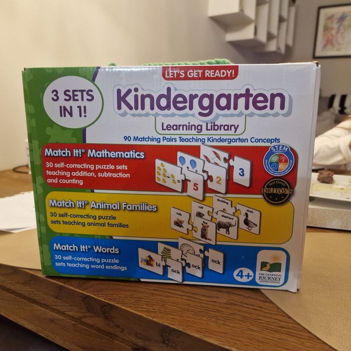 Zestaw puzzli do nauki j. angielskiego 4+