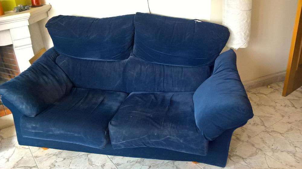 Sofás veludo azul