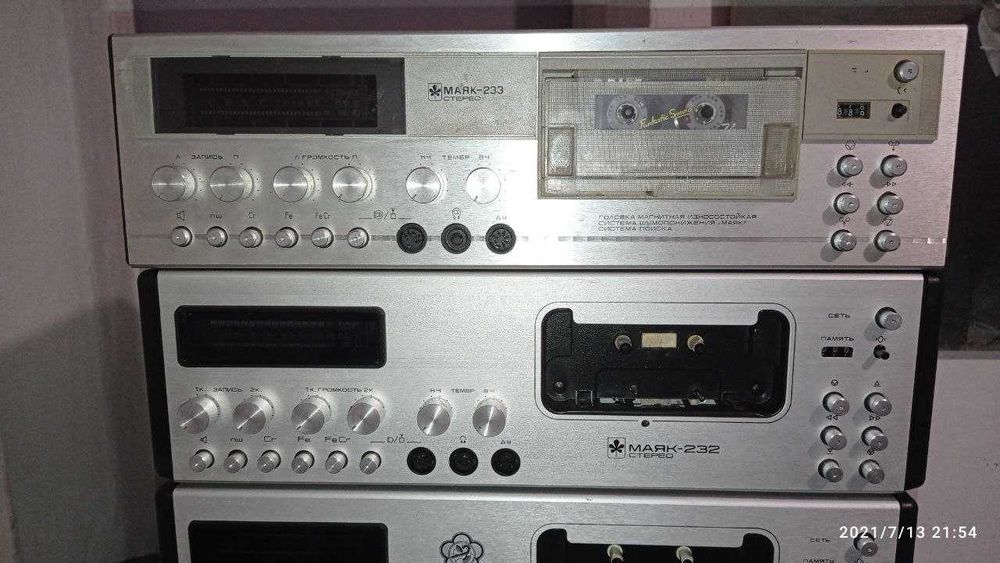 Магнитофон Маяк 232(2шт)