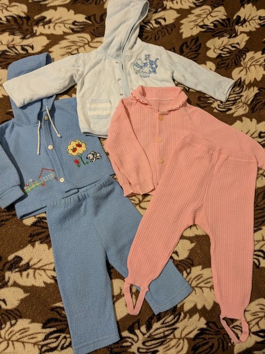 Костюм дитячий, ромпер, тепла кофта 62-68-74 розмір, 3-6-8 міс.