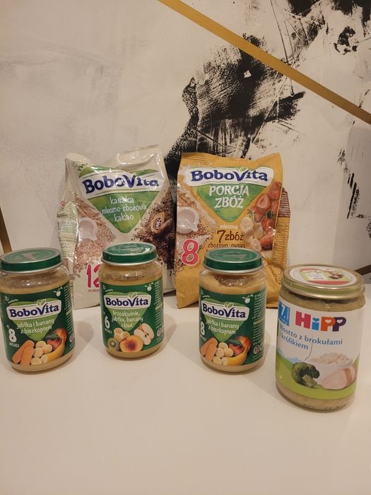 Kaszki i słoiczki Bobovita, Hipp