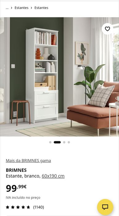Estante Ikea Brimnes nova
