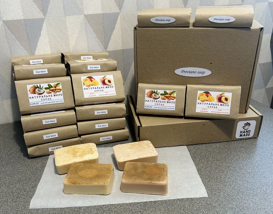 Мило скраб натуральне ручної роботи * мыло скраб ручной работы