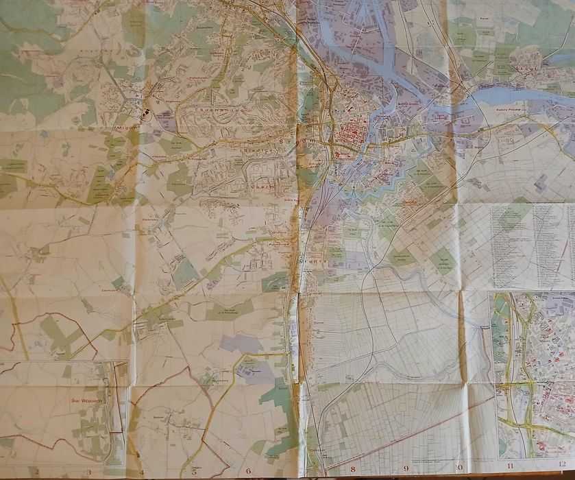 Gdańsk plan miasta 1:15.000 z roku 1995