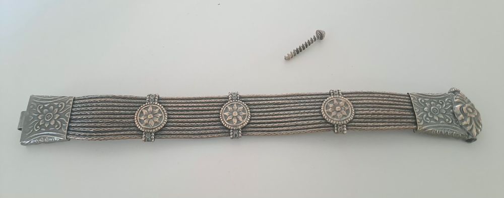 Srebrna bransoletka 925 orientalna 48.5gram