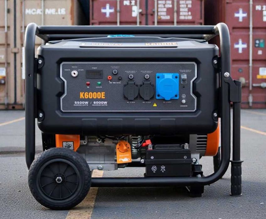 Бензиновий генератор Kingway 6кВт однофазний з електростартером