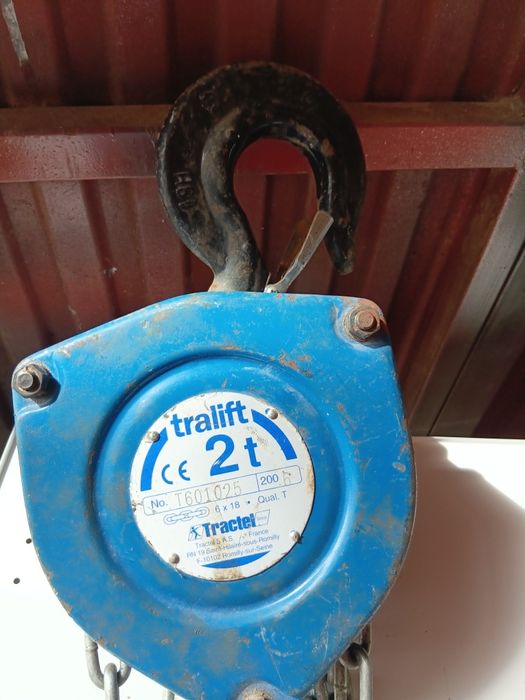Guincho tractel tralift 2 toneladas 6x18novo