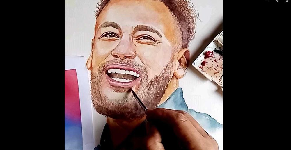 Desenhos e pinturas de retratos artísticos através de uma fotografia