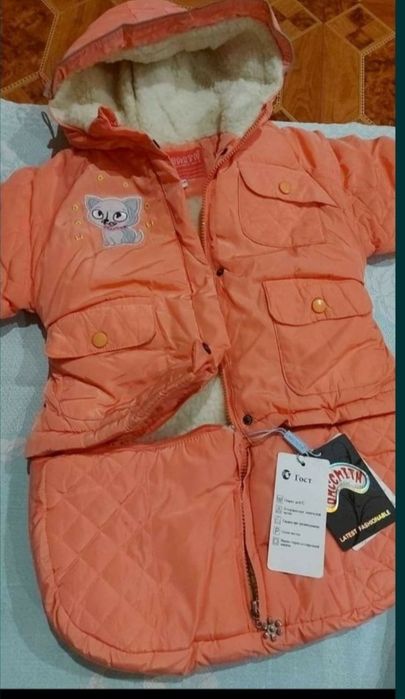 утеплённые комбез девочка