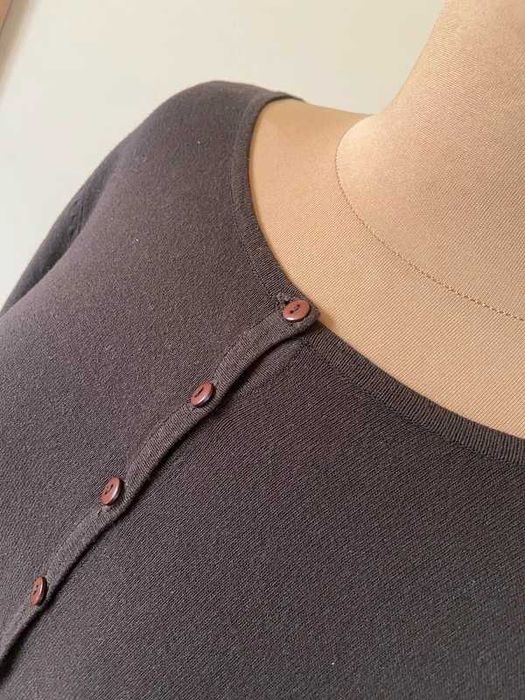 Sweter kardigan braz solar na guziki lekki basic l xl 40