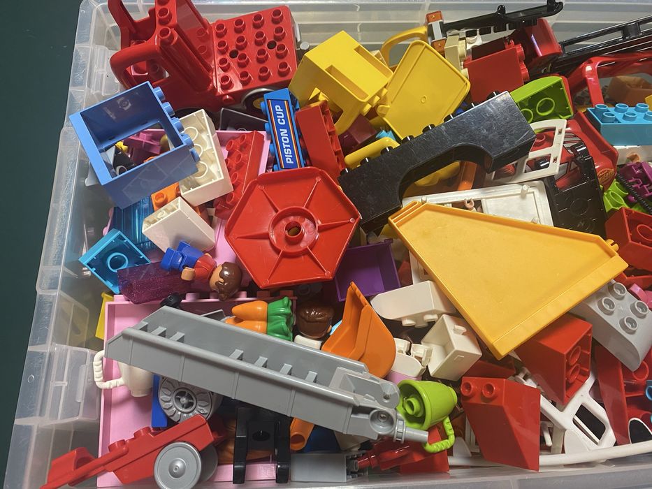Lego Duplo mix Mega DUŻA PAKA klocków o pojemności 68 litrów