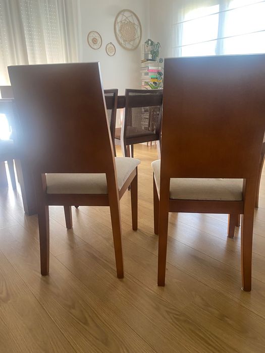 6 cadeiras de mesa de jantar