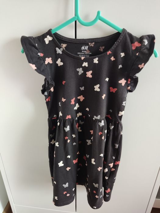 Sukienka motylki H&M metka 98/104