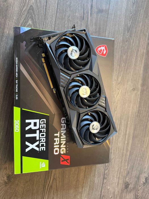 Karta graficzna RTX 3060 MSI Gaming X TRIO, 12GB, z pudełkiem, używana