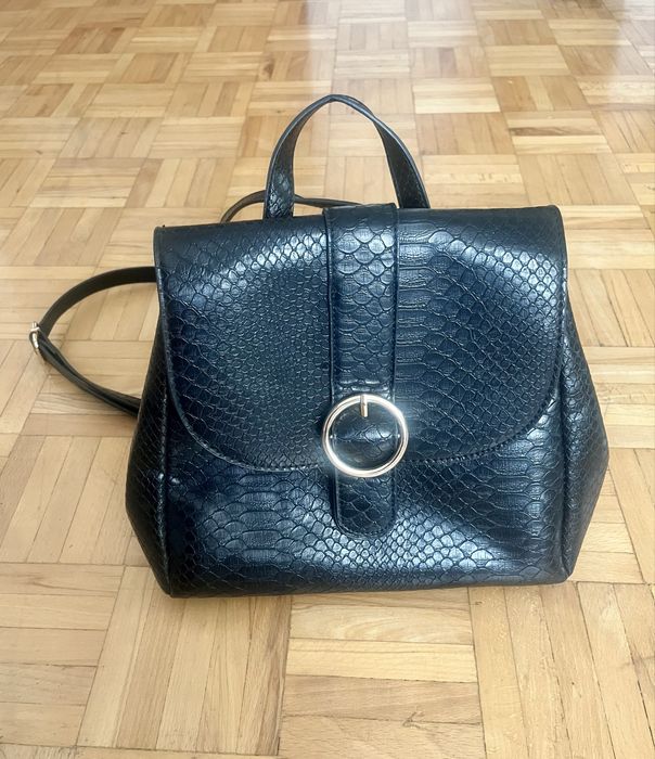 Mały czarny elegancki plecak Even&Odd