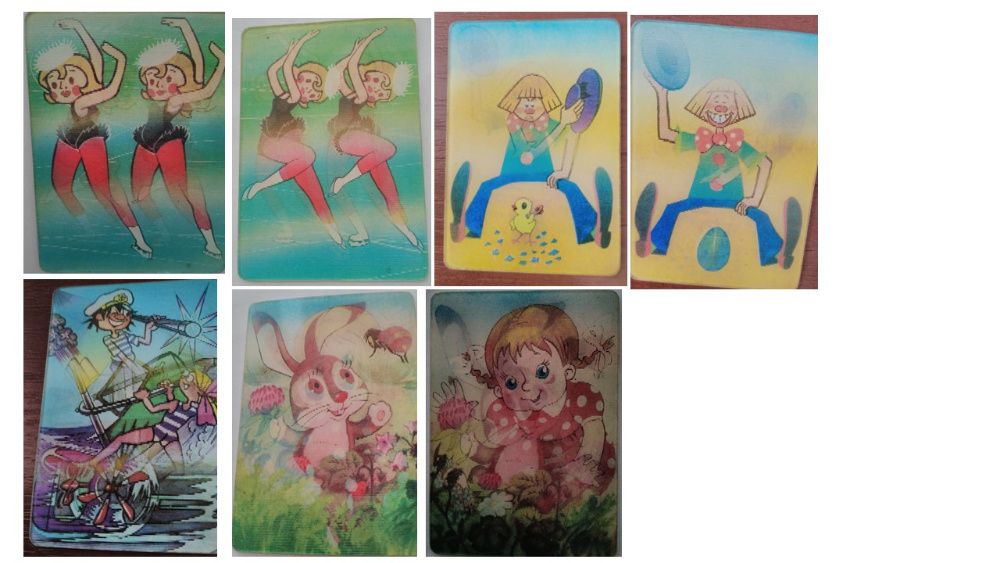 Переливные и стерео календарики