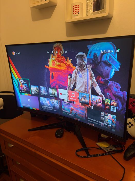 AOC 32" Curvo 240Hz 0,5ms FullHD 240hz Freesync Premium
