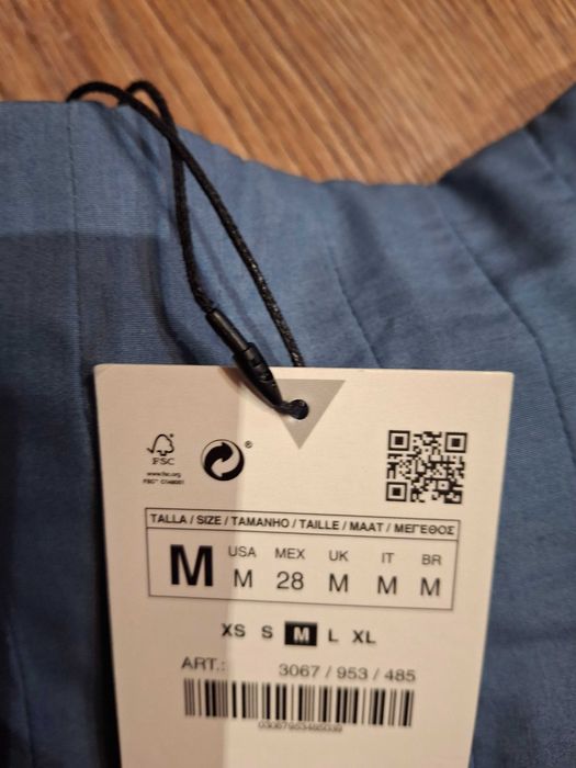 ZARA синя спідниця