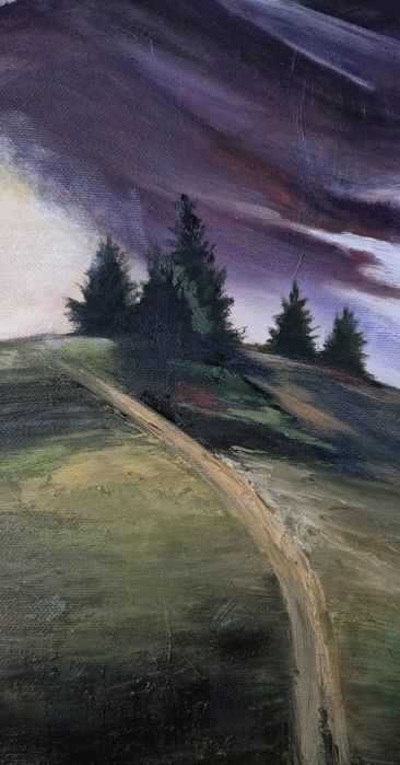 Obraz olejny Pejzaż Góry 50x70cm