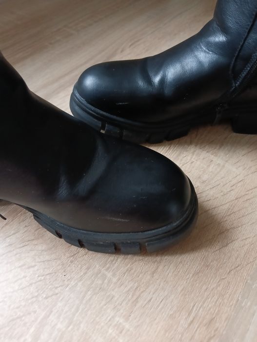 Buty botki dziewczęce ocieplane rozmiar 34