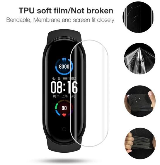 Гідрогель захисна плівка Xiaomi Mi Band 5 6 7